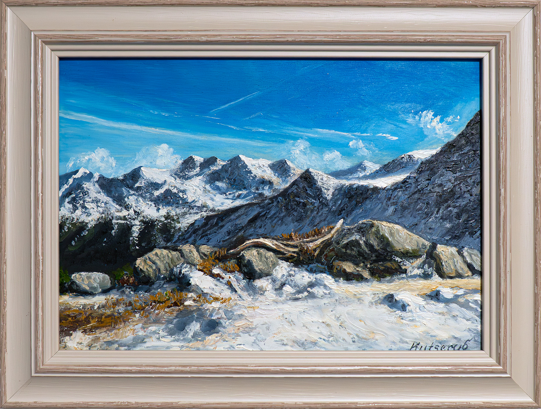 Alpine landscape near the Alpspitze